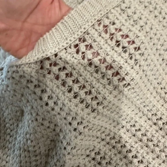 Calypso St. Barth Varinka Beige Open-Knit Sweater size small $350 - Picture 10 of 11